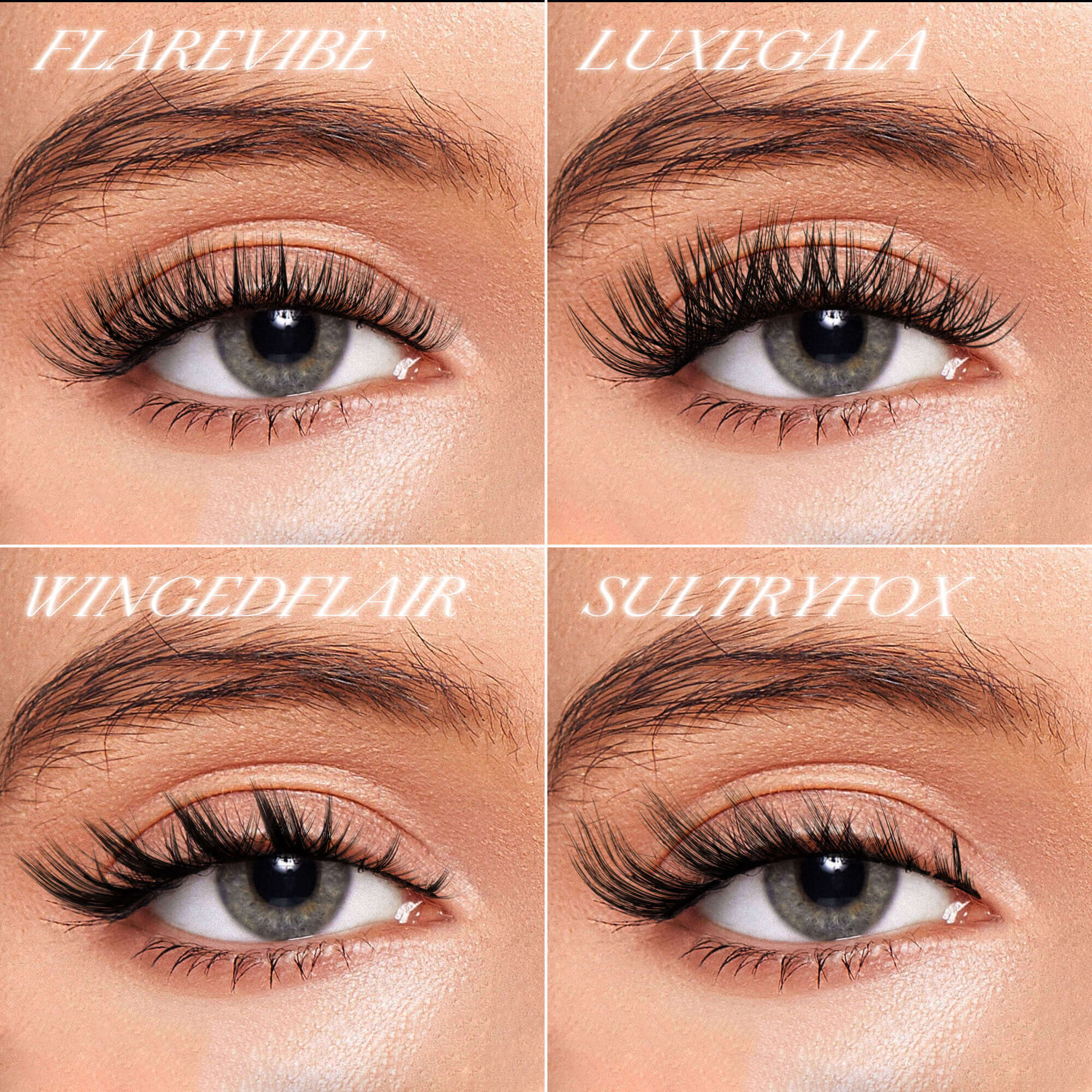 LuxeGala Self-adhesive Cluster Lashes