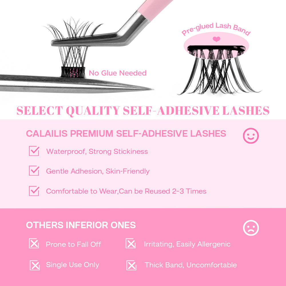 DIY Self-adhesive Cluster Lash Bundles（Big Deal）