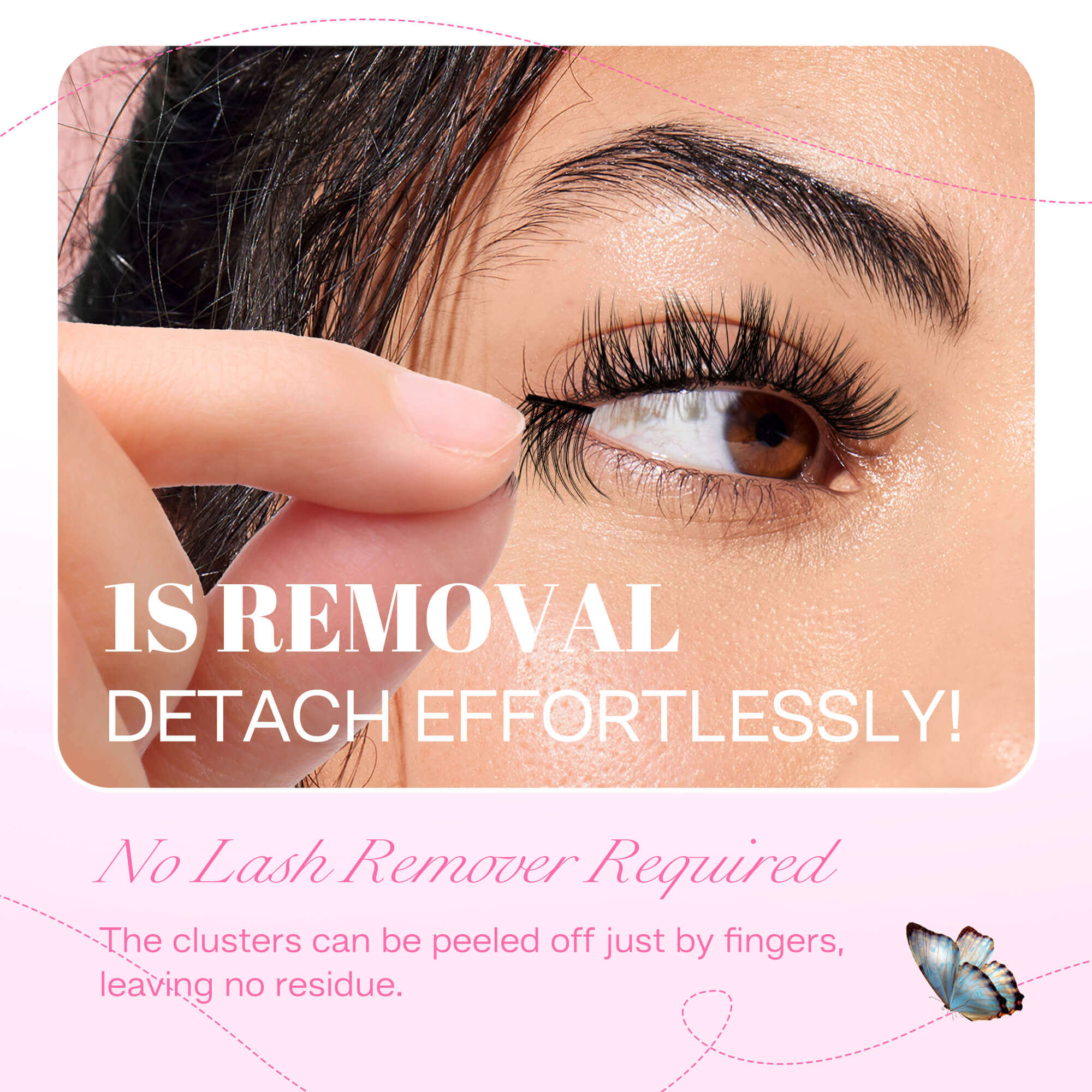 LuxeGala Self-adhesive Cluster Lashes