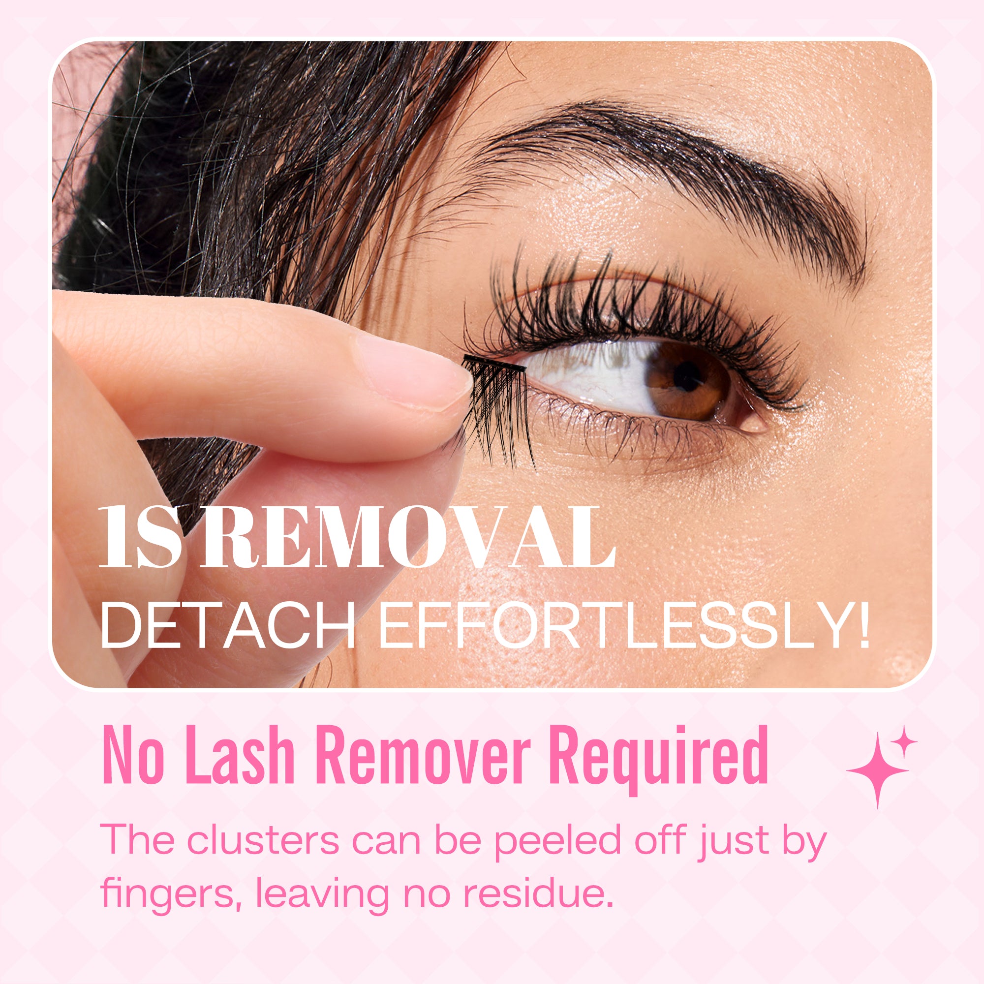 FEATHER Self-adhesive Cluster Lashes